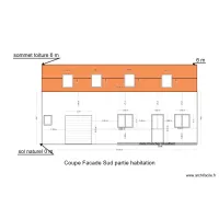 coupe facade sud partie habitation