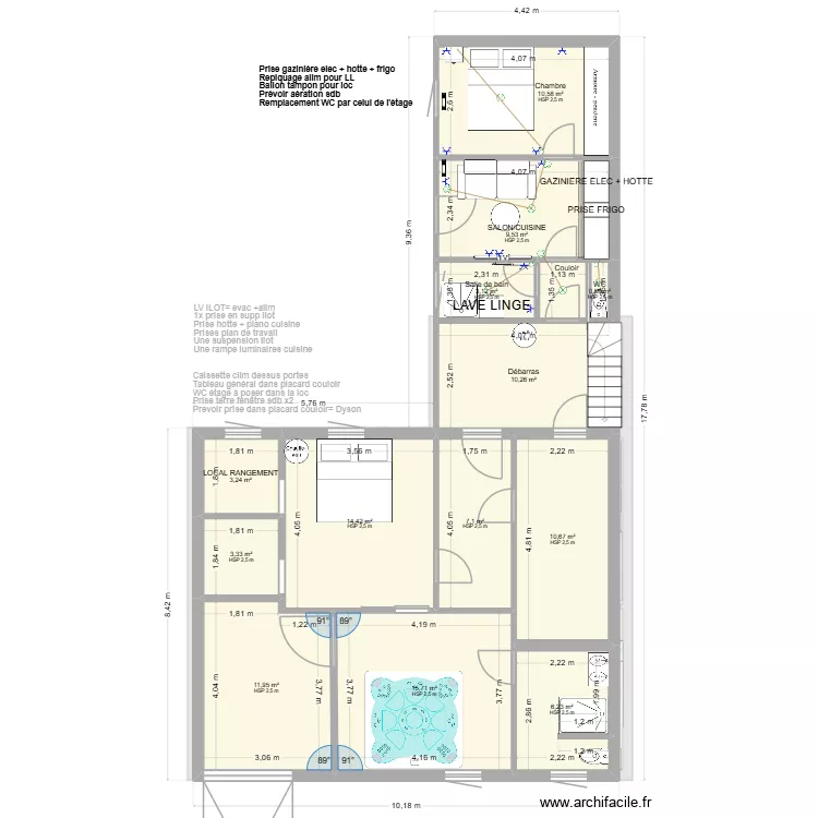 MAISON PIERRE BROSSOLETTE V1. Plan de 