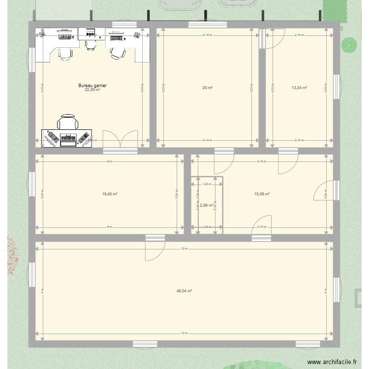 maison de samyjo plan principal. Plan de 15 pièces et 325 m2