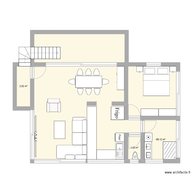 Tokyo. Plan de 3 pièces et 10 m2