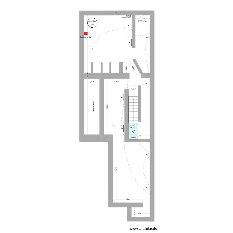 cave 1 éclairage. Plan de 0 pièce et 0 m2