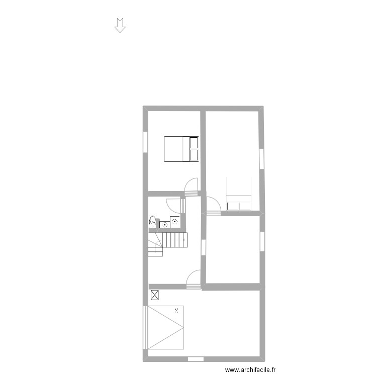 rdc Domvallier. Plan de 0 pièce et 0 m2