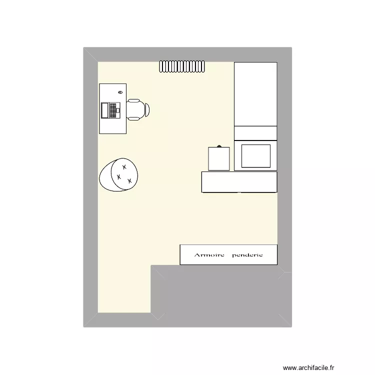 chbre3. Plan de 2  et 14 m²
