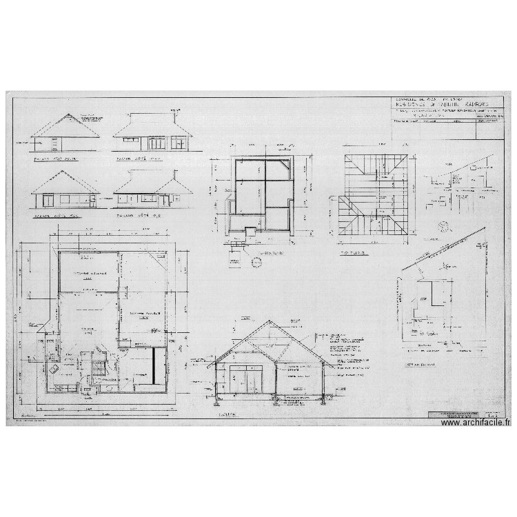 Maison TAHITI Plan d' Ensemble d'Origine origine. Plan de 0 pièce et 0 m2