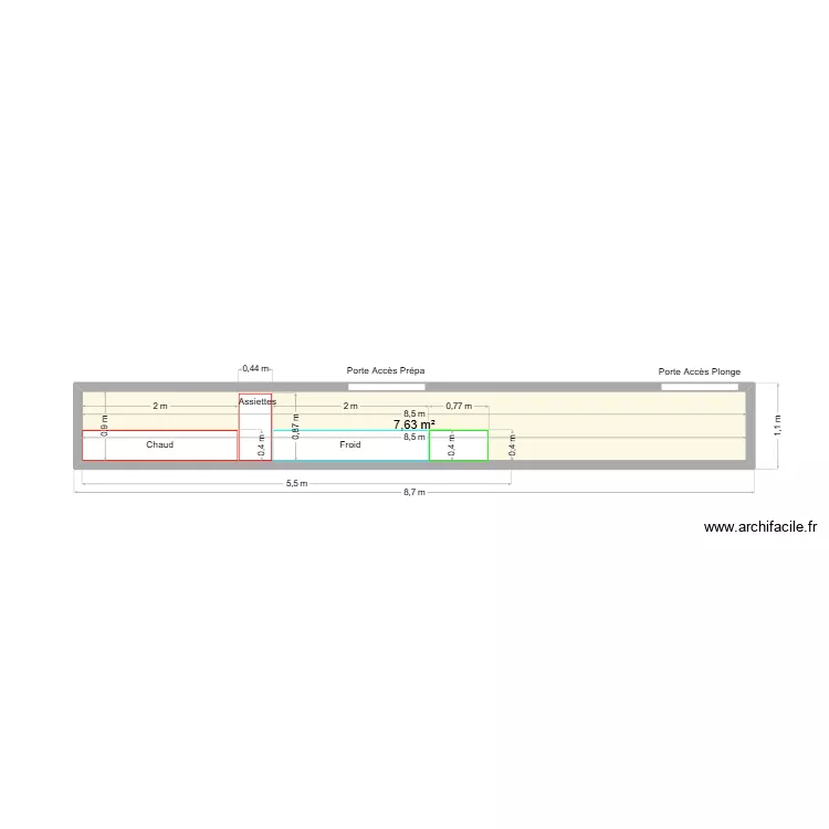 SELF CLAIRA. Plan de 