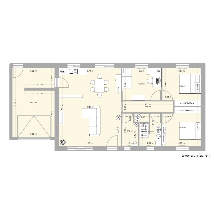 location. Plan de 0 pièce et 0 m2