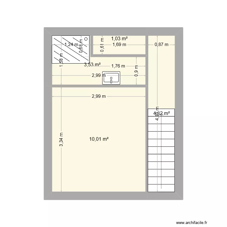 chambre2. Plan de 4 et 19 m² chambre2. Plan de 4 et 19 m²