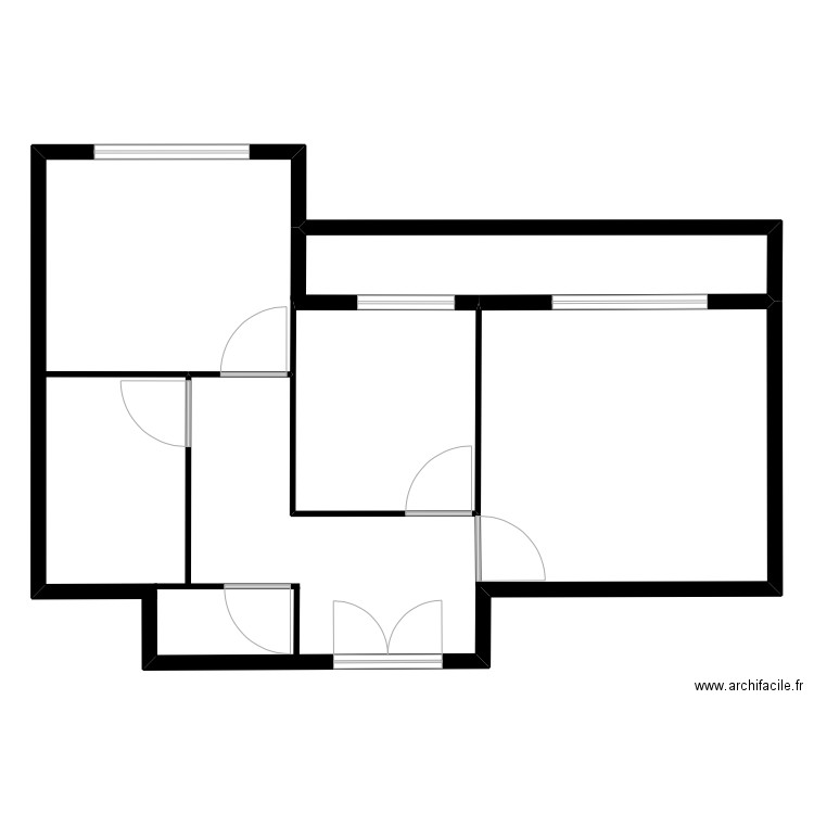 LANSADE1. Plan de 1 pièce et 25 m2