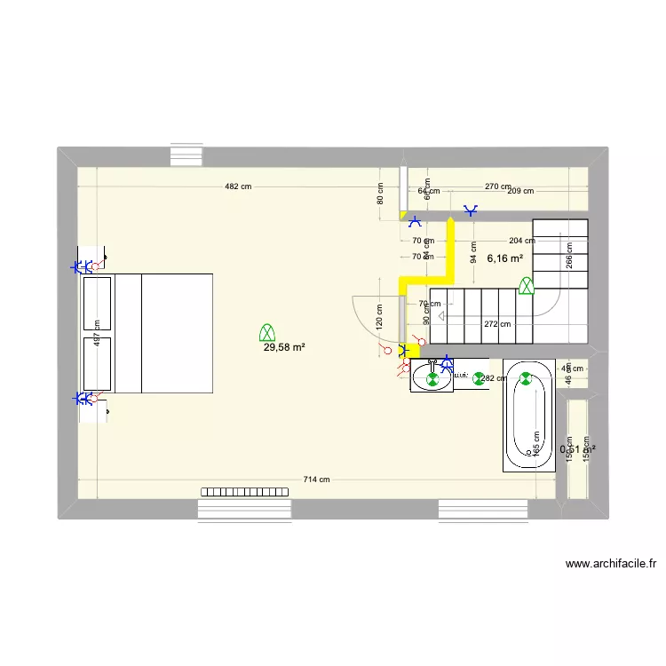 3e étage (2e option). Plan de 3e étage (2e option). Plan de
