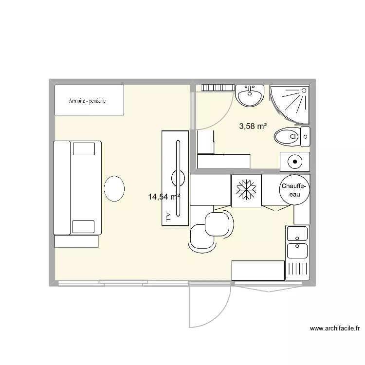 terrasse amenagee. Plan de 2 et 18 m² terrasse amenagee. Plan de 2 et 18 m²