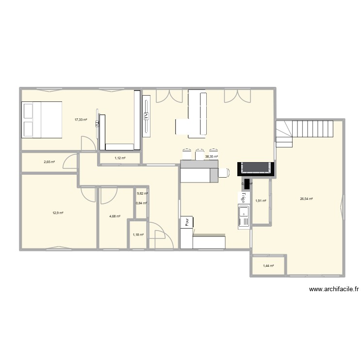 maison bligny 2. Plan de 0 pièce et 0 m2