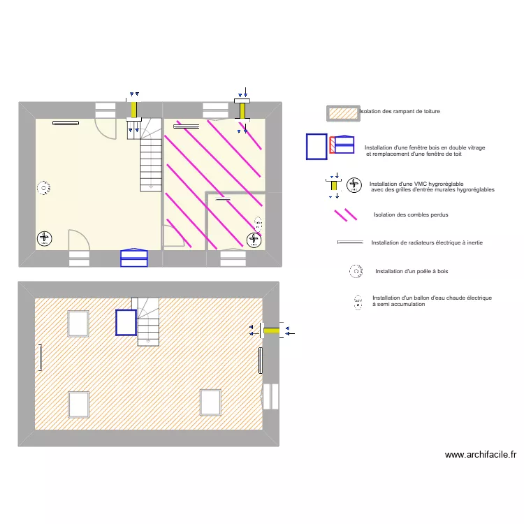 Dubreuilh après trax (soliha24)scénar 3. Plan de 5 et 89 m² Dubreuilh après trax (soliha24)scénar 3. Plan de 5 et 89 m²