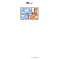 Malesherbes partage plans étage 1 et 2