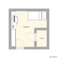 chambre 13m2