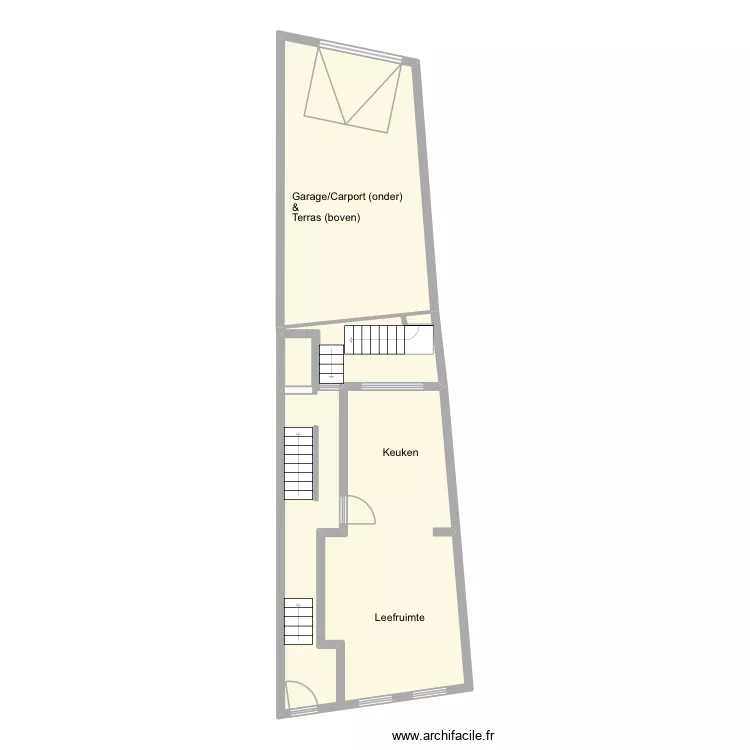 Warschaustraat 36 - benedenverd.. Plan de 2 et 76 m² Warschaustraat 36 - benedenverd.. Plan de 2 et 76 m²