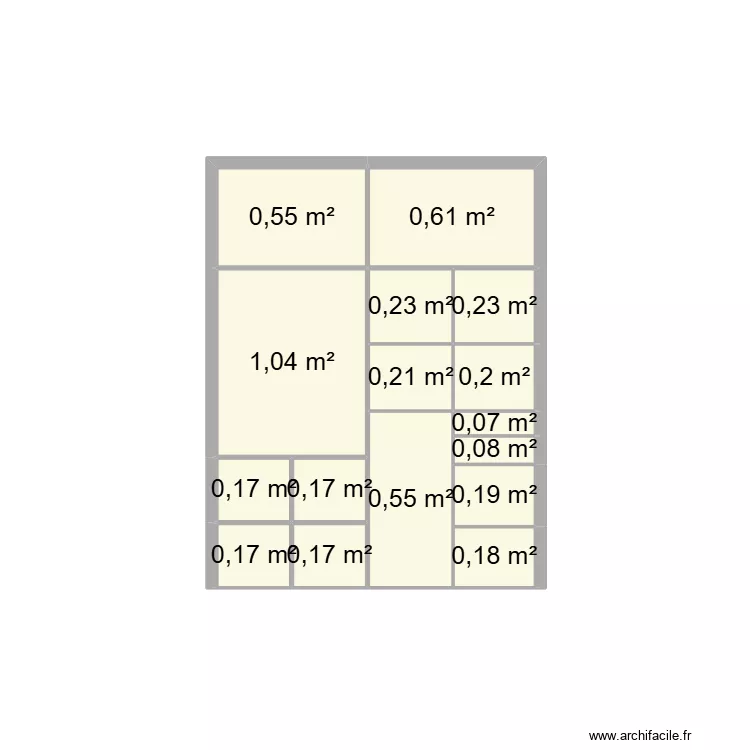 DESSING. Plan de 16 et 5 m² DESSING. Plan de 16 et 5 m²