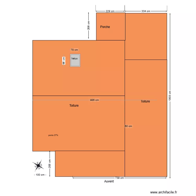 plan velux maison. Plan de 