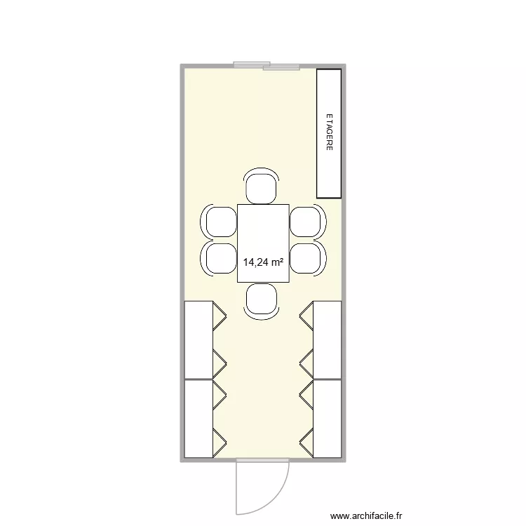 MIAS GROUP CHANTIER VILLETTE D'ANTHON. Plan de 1  et 14 m²