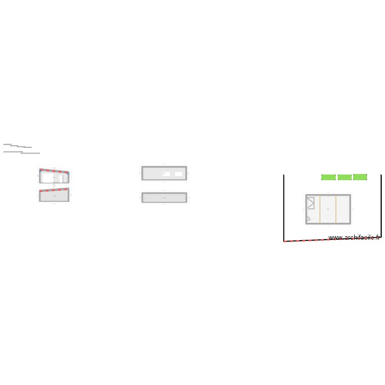 remise 12 m. Plan de 5 pièces et 198 m2