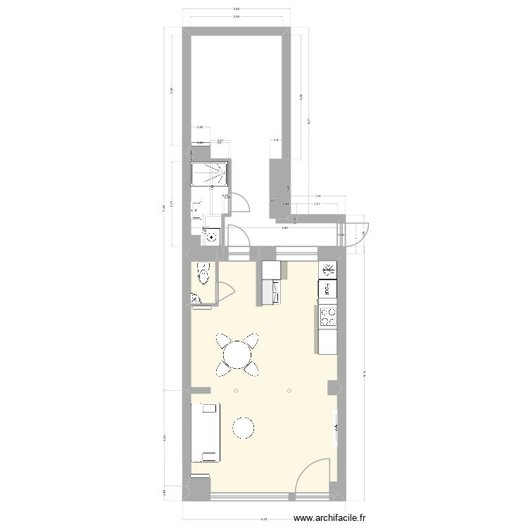 40 Edouard Vaillant modifié v2. Plan de 0 pièce et 0 m2 40 Edouard Vaillant modifié v2. Plan de 0 pièce et 0 m2