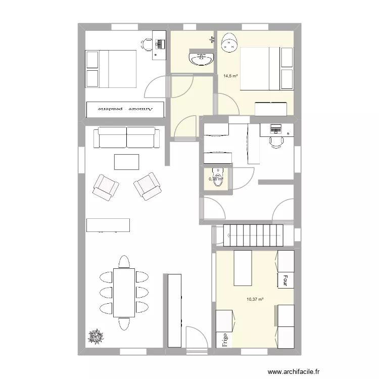Maison post reno. Plan de 3 et 26 m² Maison post reno. Plan de 3 et 26 m²
