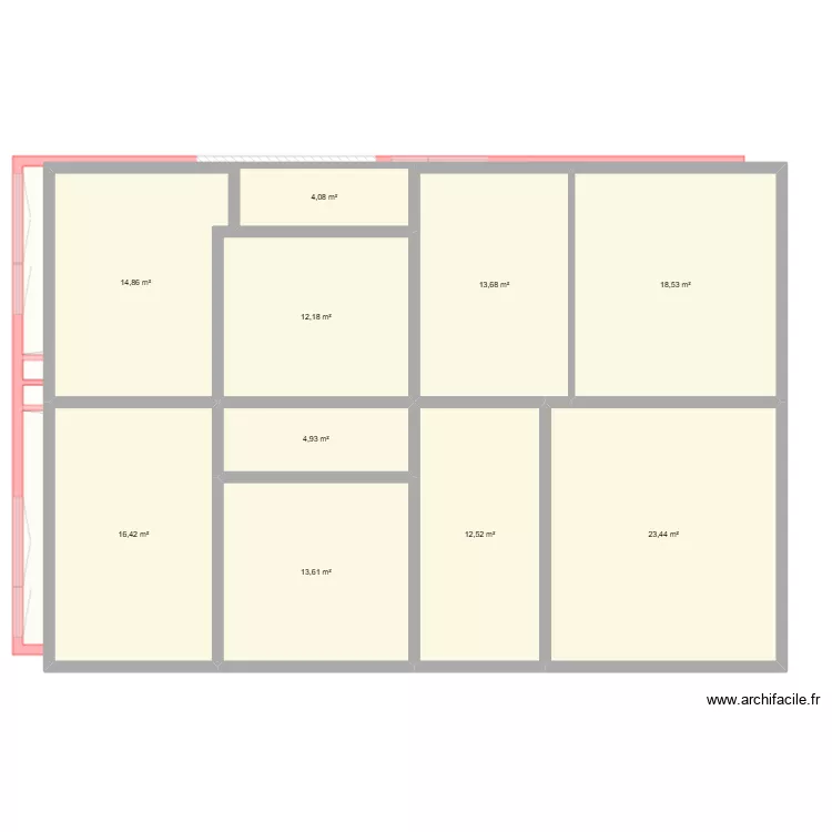BI 37507. Plan de 29 Pièces et 265 m² BI 37507. Plan de 29 Pièces et 265 m²
