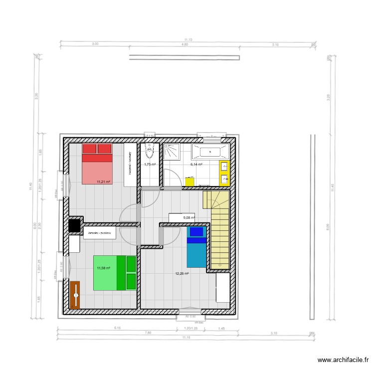 NDV Etage.. Plan de 0 pièce et 0 m2