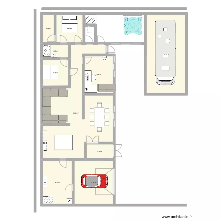LOL. Plan de 10 et 185 m² LOL. Plan de 10 et 185 m²