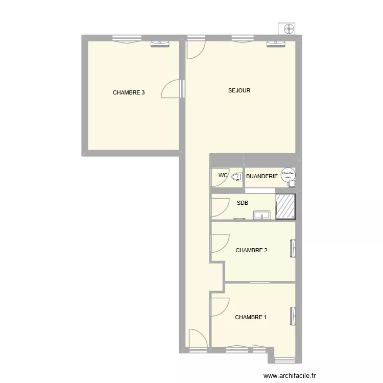 PIERRE SAINTOT. Plan de 7 Pièces et 82 m² PIERRE SAINTOT. Plan de 7 Pièces et 82 m²