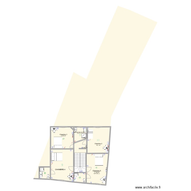 1er etage . Plan de 0 pièce et 0 m2