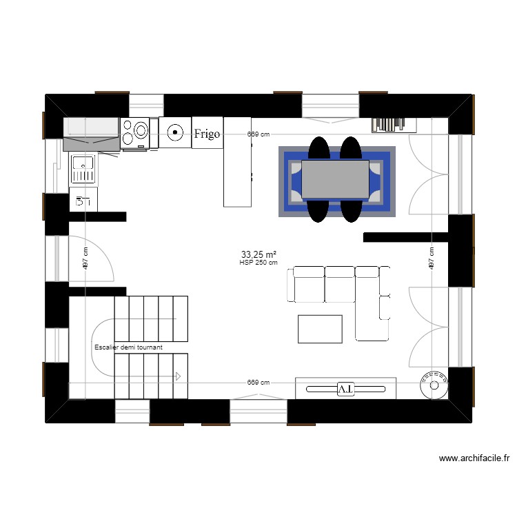 chalet en bois timeo. Plan de 0 pièce et 0 m2