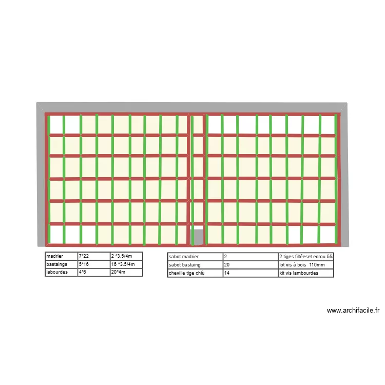 plan terrasse rdc. Plan de 