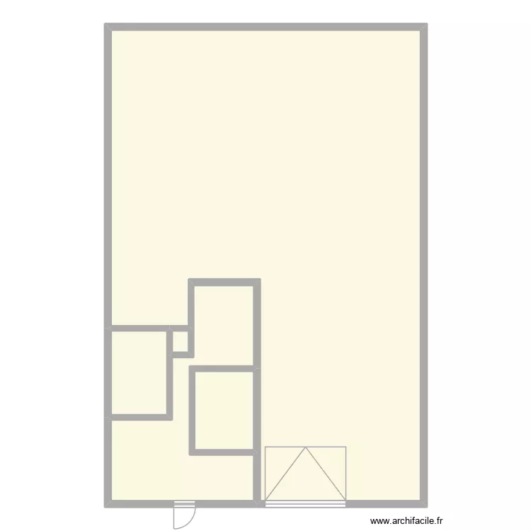 Melun. Plan de 5  et 195 m²