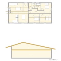 Plan maison longueur monopente
