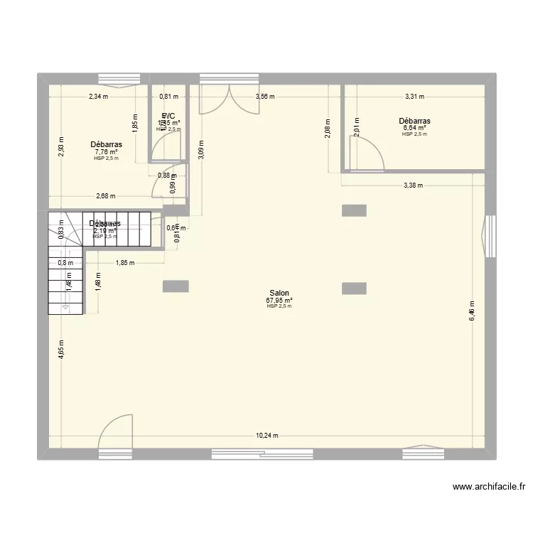 PORTHOS RDC APRES. Plan de 5 et 86 m² PORTHOS RDC APRES. Plan de 5 et 86 m²