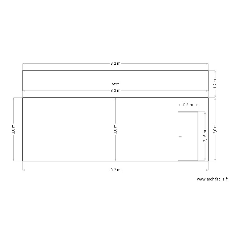 PIGNON GAUCHE BLC NOIR . Plan de 0 pièce et 0 m2