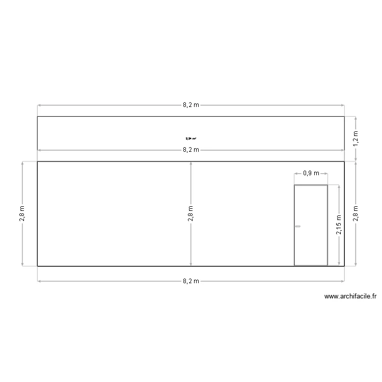 PIGNON GAUCHE BLC NOIR . Plan de 