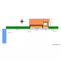 Pan en coupe                                                          chalet 107