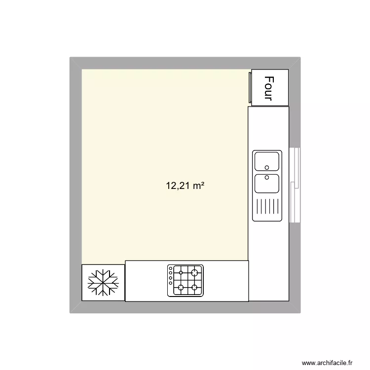 Lilo. Plan de 1  et 12 m²