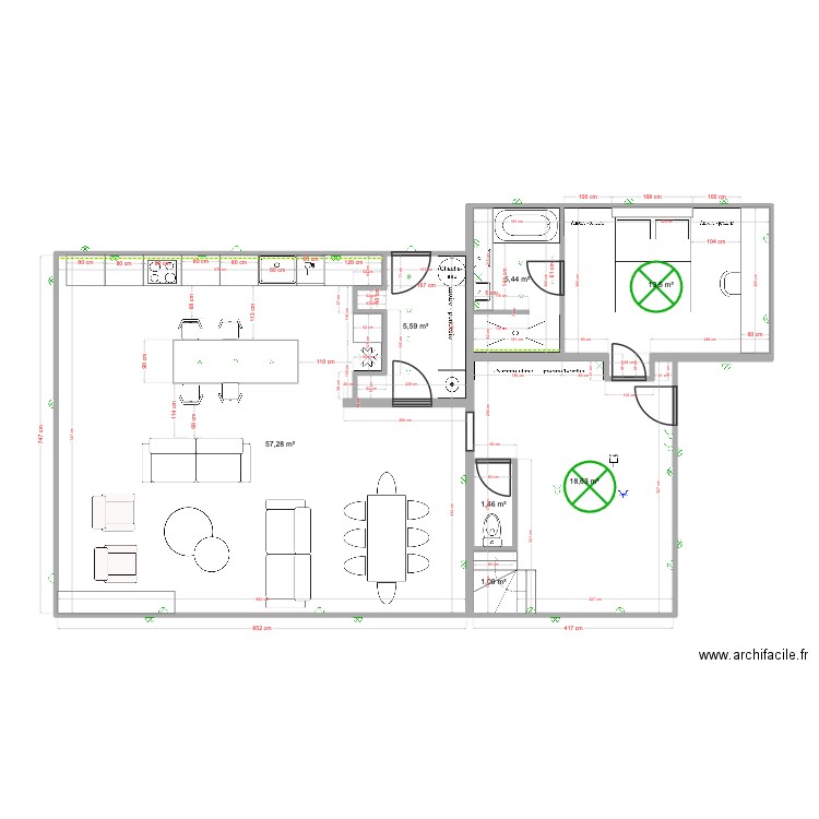 Granollers_Proyecto_v4_elec. Plan de 7 pièces et 103 m2