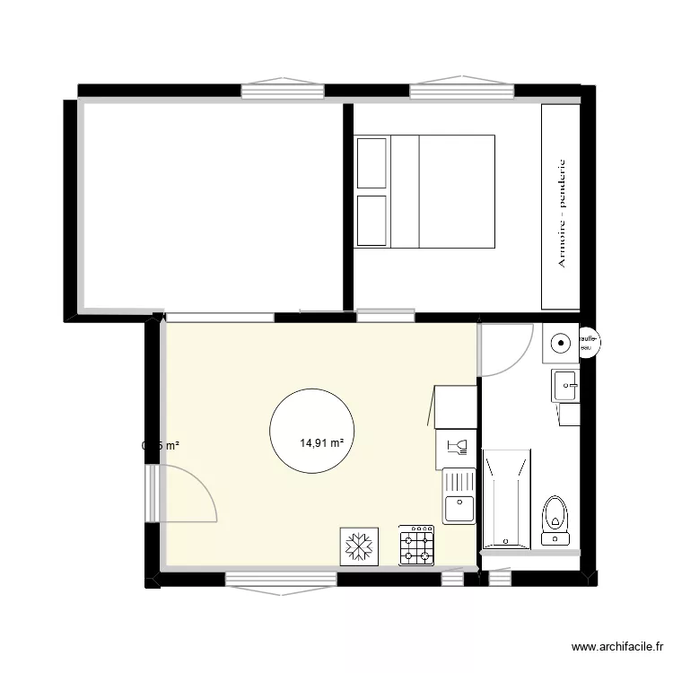 canet simple. Plan de 2 et 15 m² canet simple. Plan de 2 et 15 m²