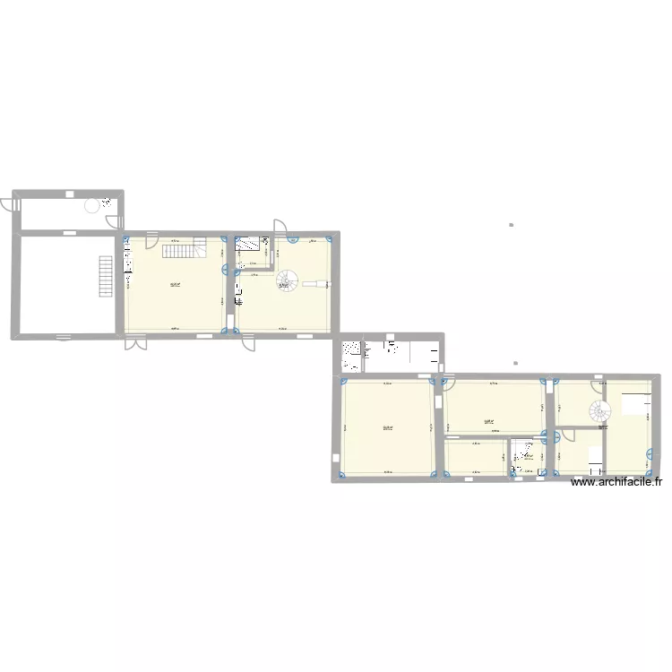 renov-mez. Plan de 6  et 200 m²