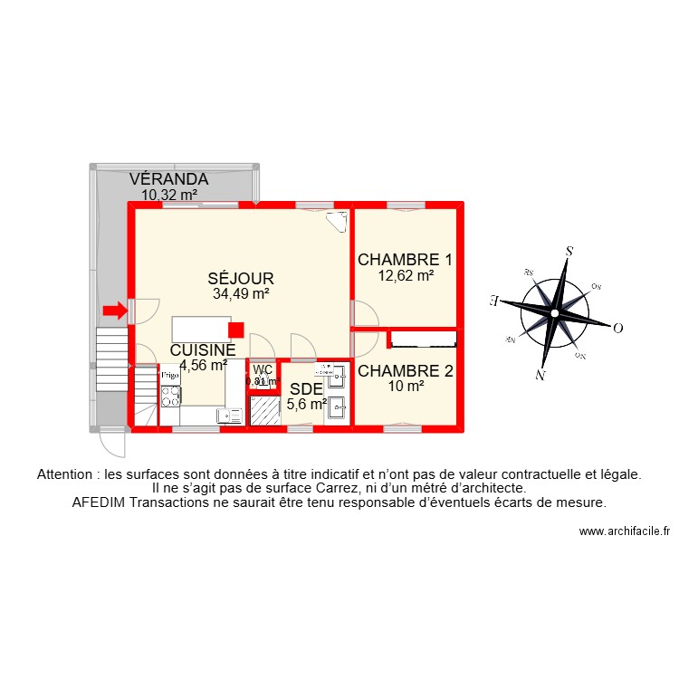 BI 27169. Plan de 17 pièces et 175 m2