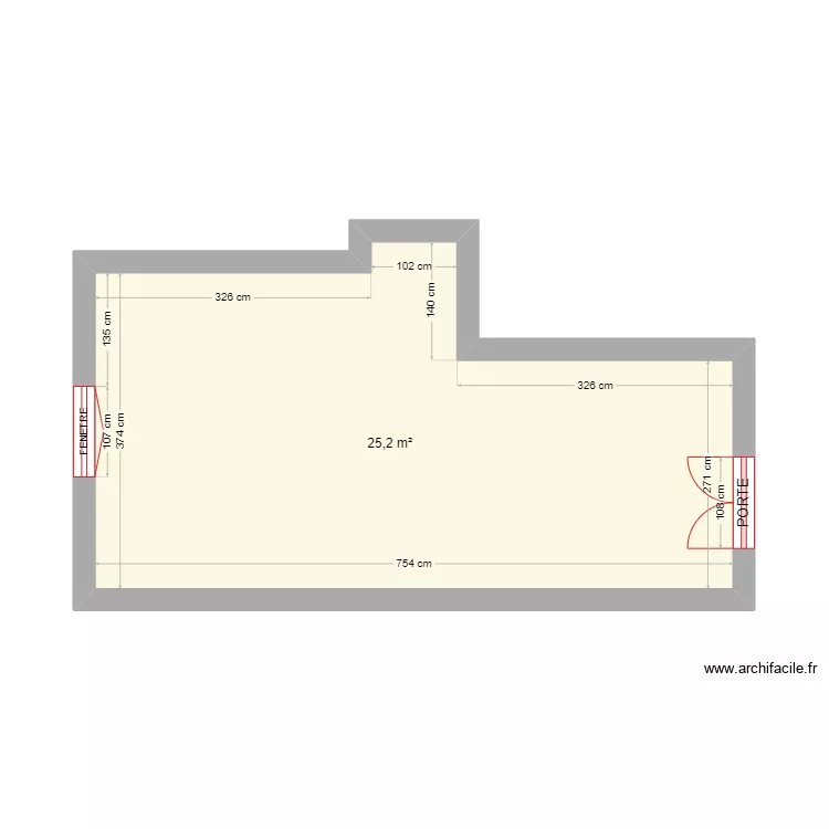 Appart 2. Plan de 