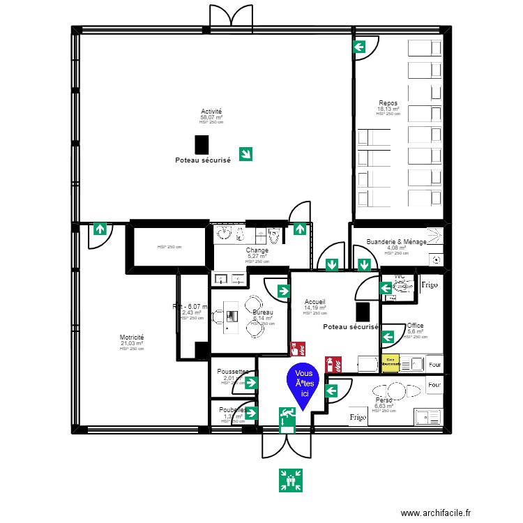 92 PUTEAUX projet Jean v2 ArL 160323 V3_Evac. Plan de 0 pièce et 0 m2