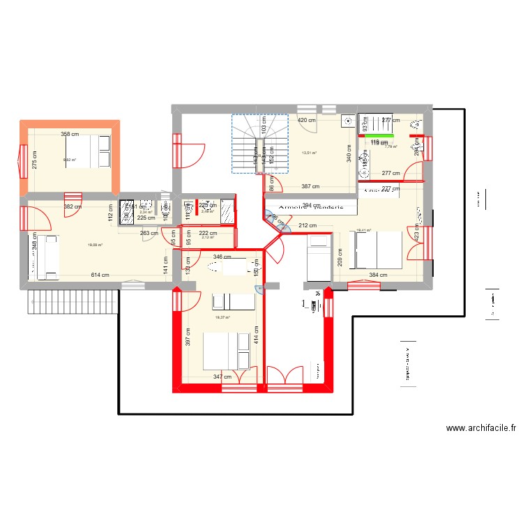 Berlioz Rdc variante. Plan de 0 pièce et 0 m2