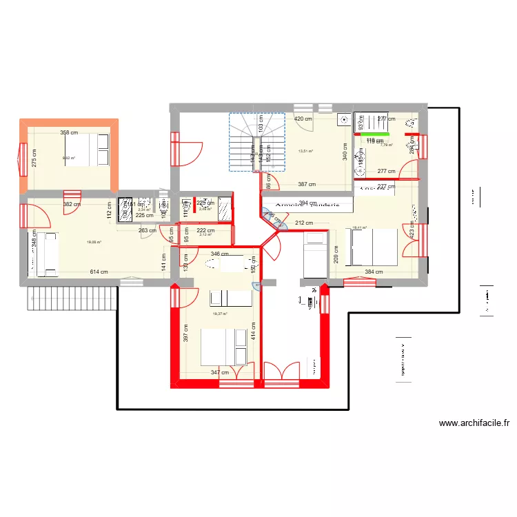 Berlioz Rdc variante. Plan de Berlioz Rdc variante. Plan de