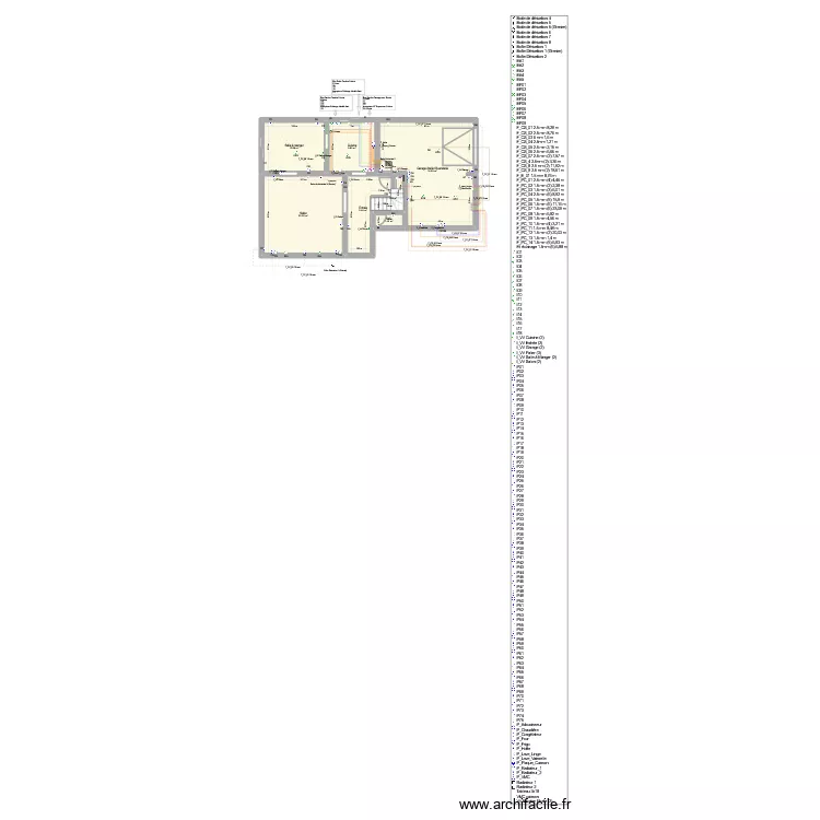Plan Electrique 2101. Plan de 22  et 315 m²