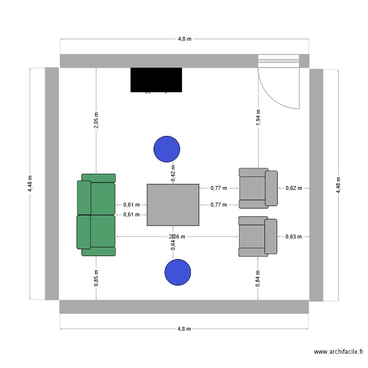 plan implantation PRS. Plan de 0 pièce et 0 m2