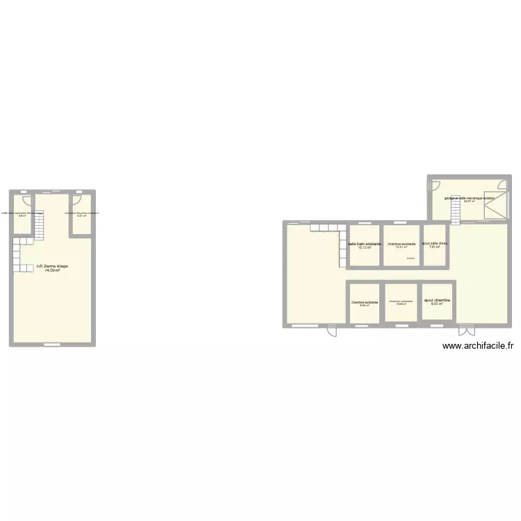 maison. Plan de 11  et 362 m²